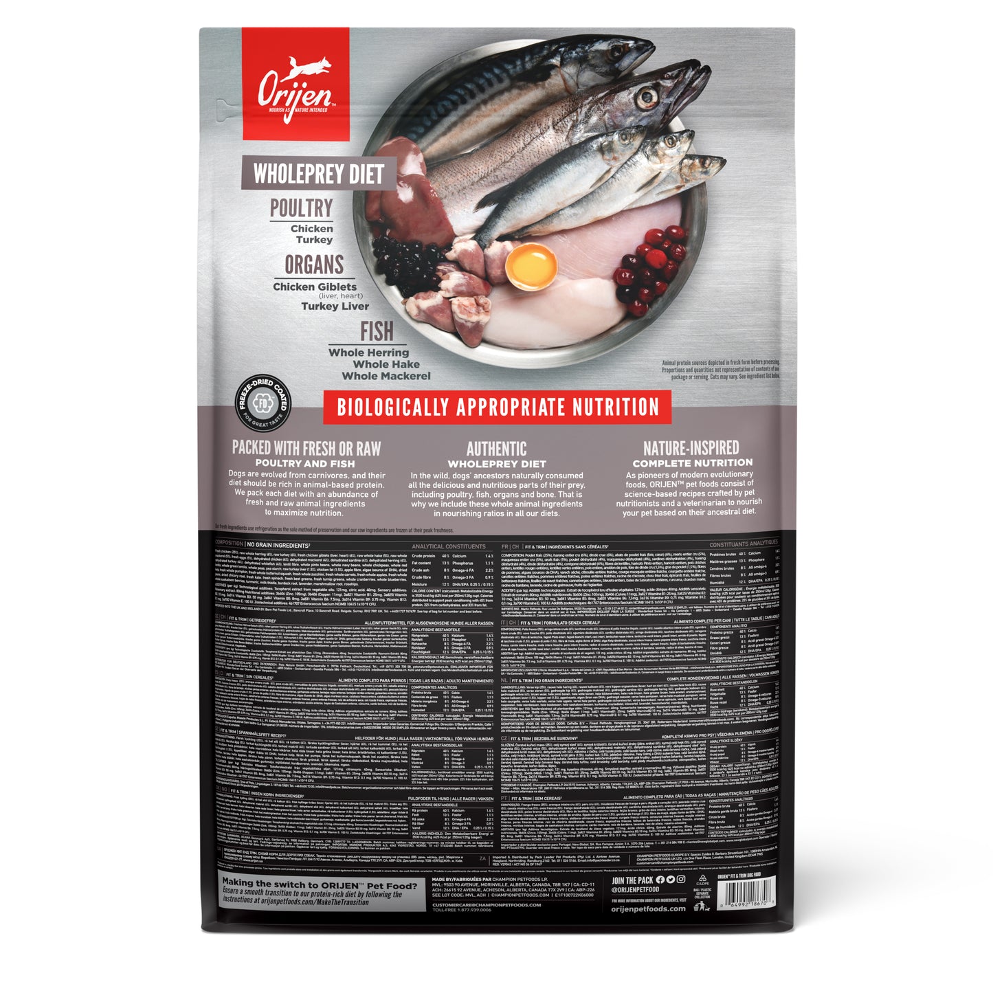 ORIJEN Fit & Trim Dry Dog Food 2kg