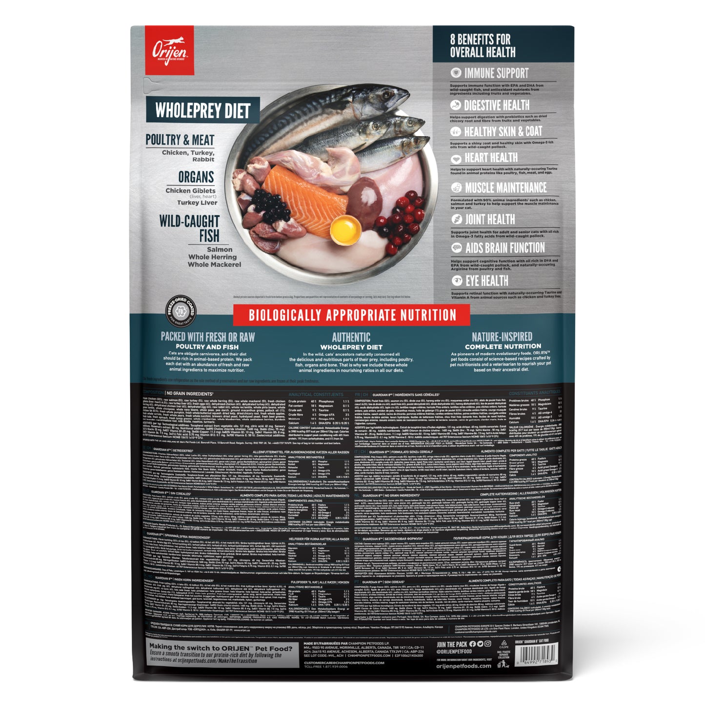 ORIJEN Guardian 8 Dry Cat Food (2 Sizes)