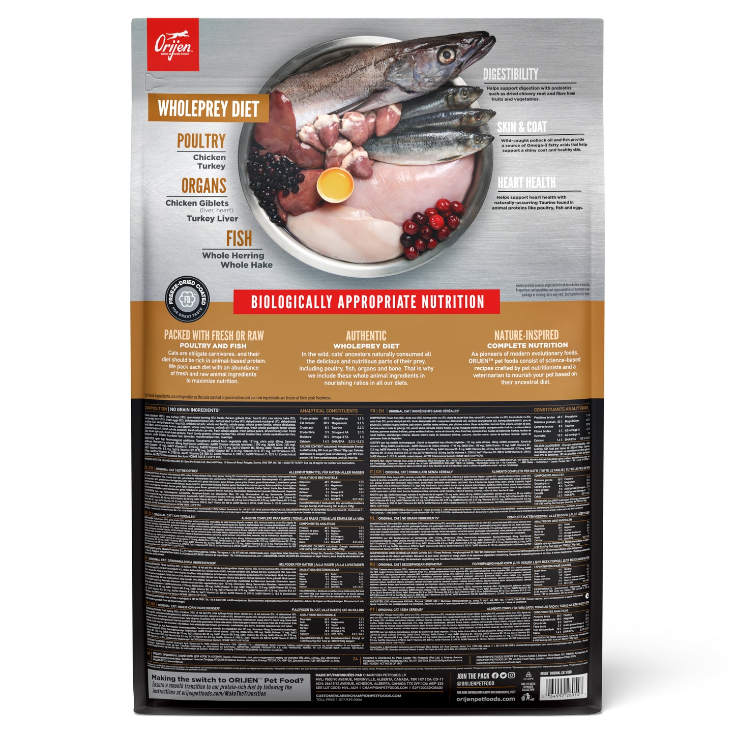 ORIJEN Original Dry Cat Food (2 Sizes)