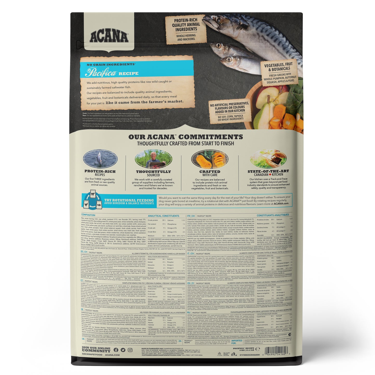 ACANA Regionals Pacifica Dry Dog Food (3 Sizes)
