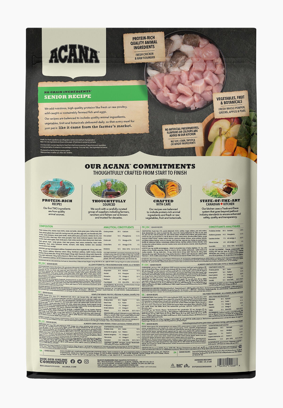 ACANA Heritage Senior Dry Dog Food (3 Sizes)