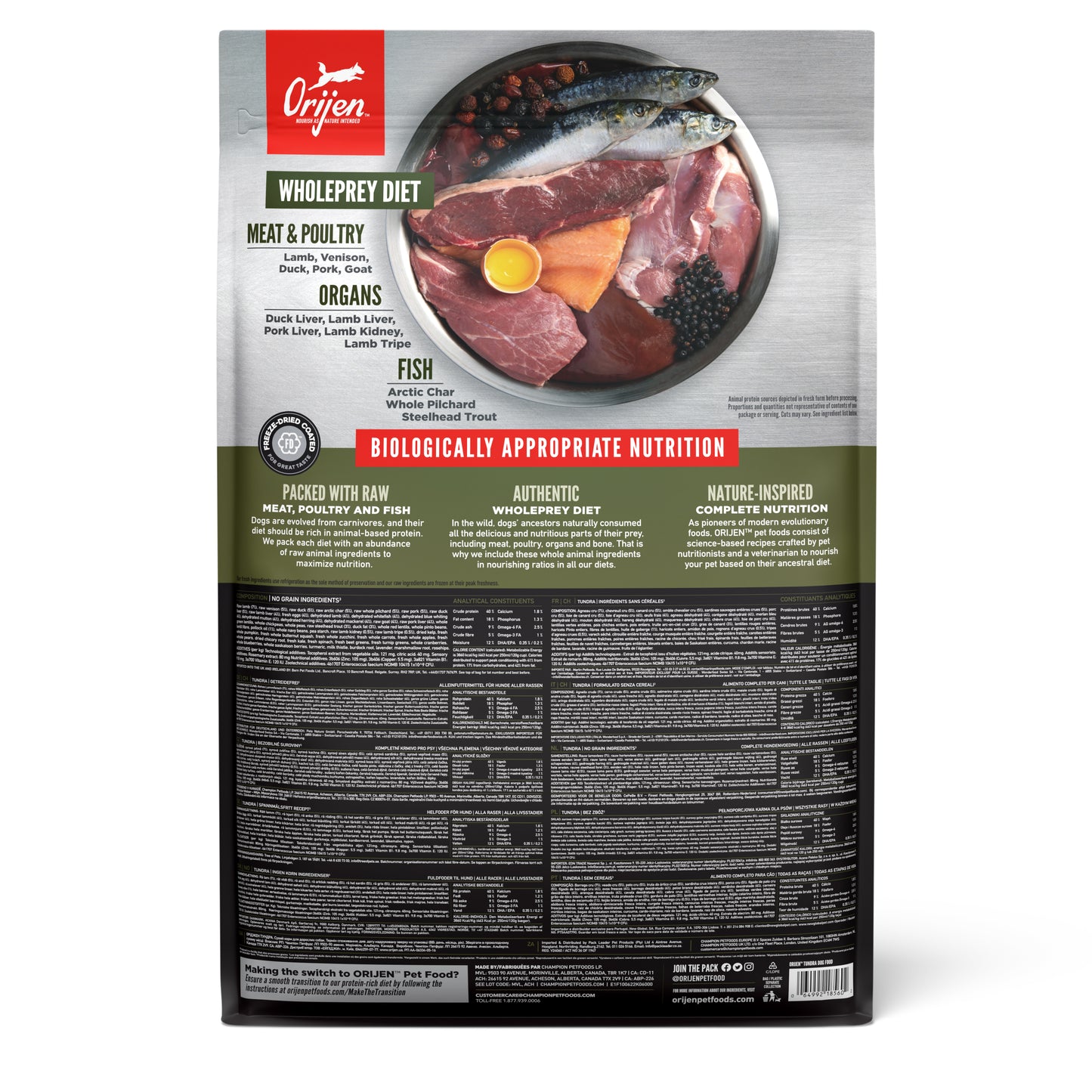 ORIJEN Tundra Dry Dog Food (3 Sizes)