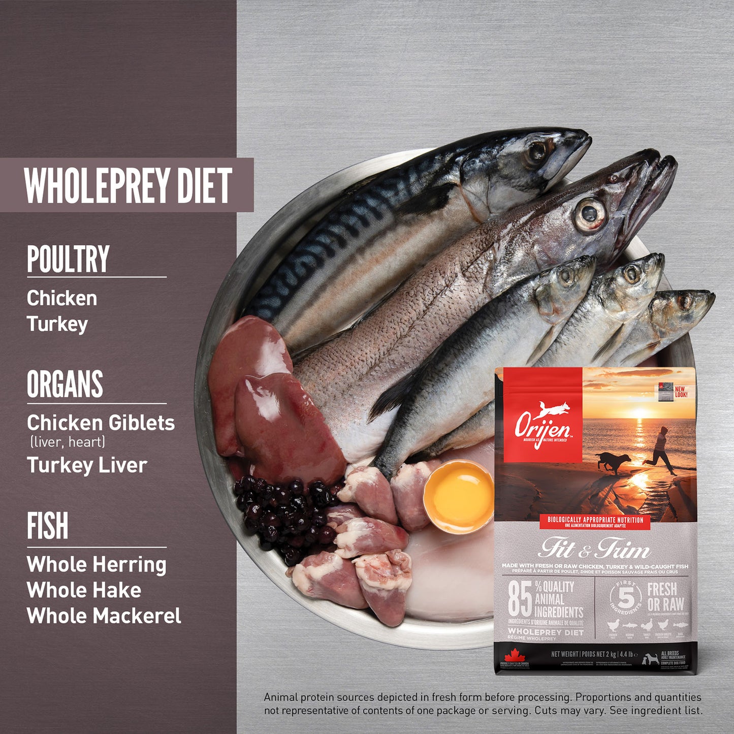 ORIJEN Fit & Trim Dry Dog Food 2kg