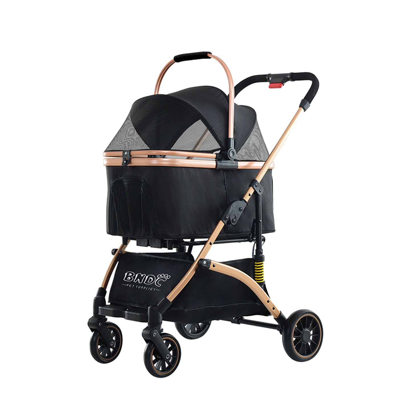 BNDC 301 Black Pet Stroller / Pram for Cats & Dogs