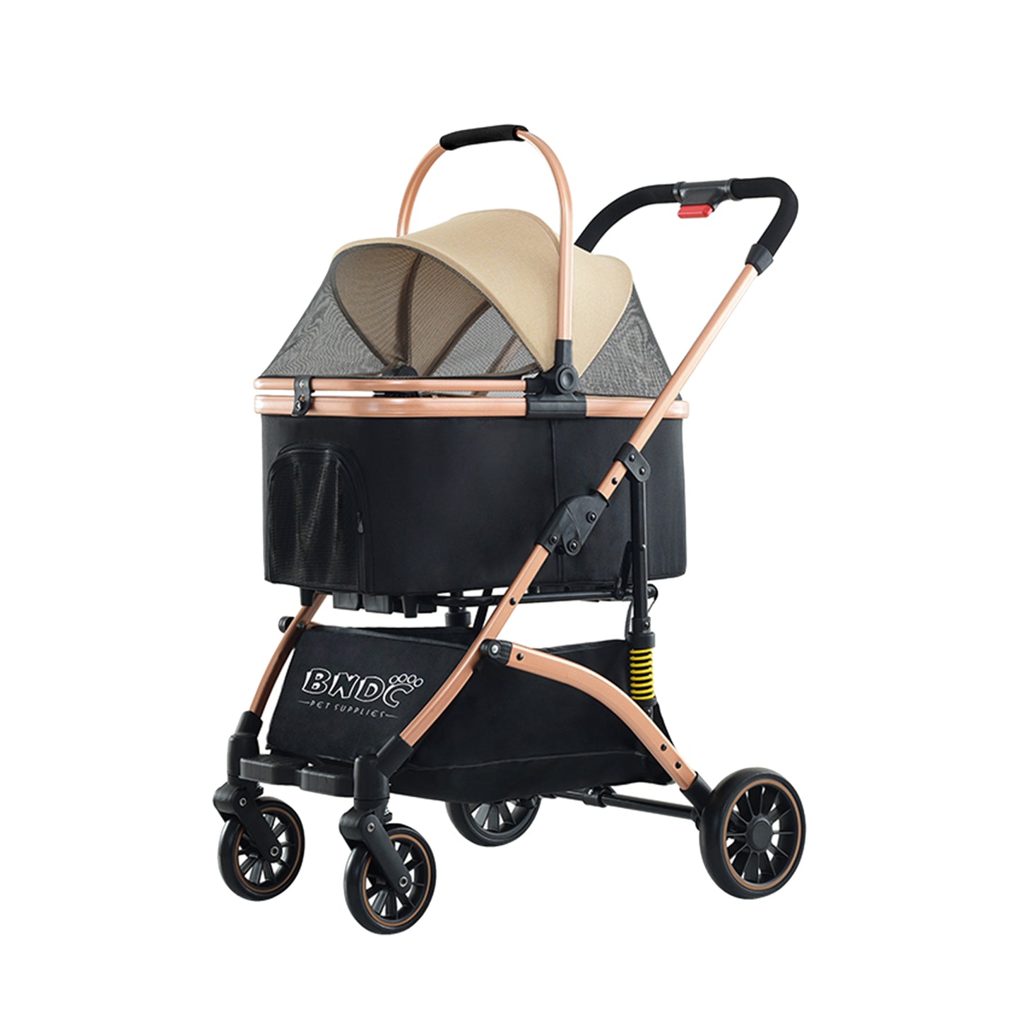 BNDC 301 Khaki Pet Stroller / Pram for Cats & Dogs