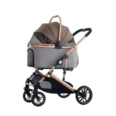 BNDC 303L Coffee Pet Stroller / Pram for Cats & Dogs