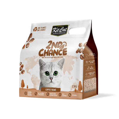 Kit Cat 2nd Chance Coffee Beans Clumping Cat Litter 2.5kg (Bundle of 6)