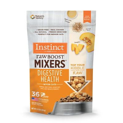 Instinct Freeze Dried Raw Boost Mixers Grain-Free Digestive Health Cat Food Topper 5.5oz