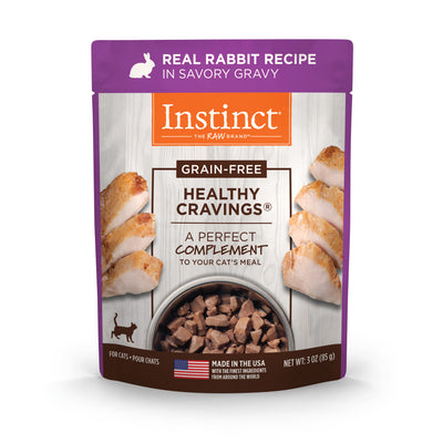 Instinct Healthy Cravings Grain-Free Real Rabbit Recipe Wet Cat Food 3oz