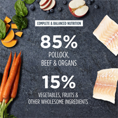 Instinct Freeze Dried Raw Meals Grain-Free Wild-Caught Alaskan Pollock Dog Food 9oz