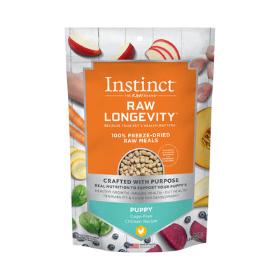 Instinct Longevity Freeze Dried Chicken Puppy Dog Food 9.5oz
