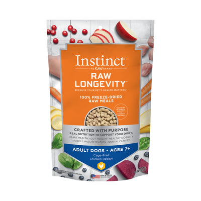Instinct Longevity Freeze Dried Chicken 7+ Dog Food 5oz