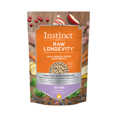 Instinct Longevity Freeze Dried Kitten Chicken Cat Food 9.5oz