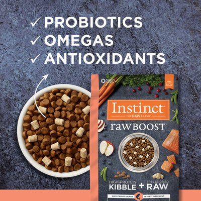 Instinct Raw Boost Grain-Free Salmon Dry Dog Food 4lb