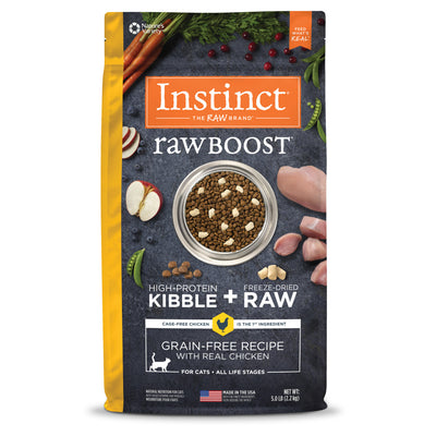 Instinct Raw Boost Grain-Free Chicken Dry Cat Food 5lb