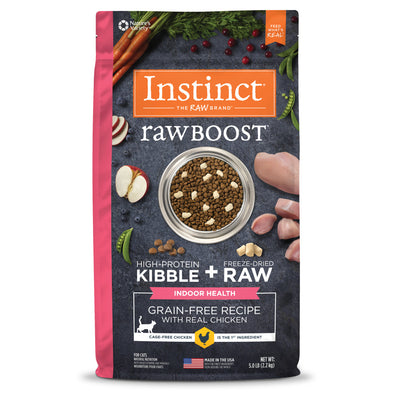 Instinct Raw Boost Indoor Health Grain-Free Chicken Dry Cat Food 5lb