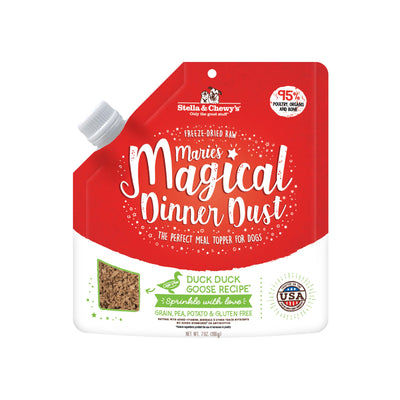 Stella & Chewy's Marie's Magical Dinner Dust Duck Duck Goose Freeze Dried Dog Food Topper 7oz