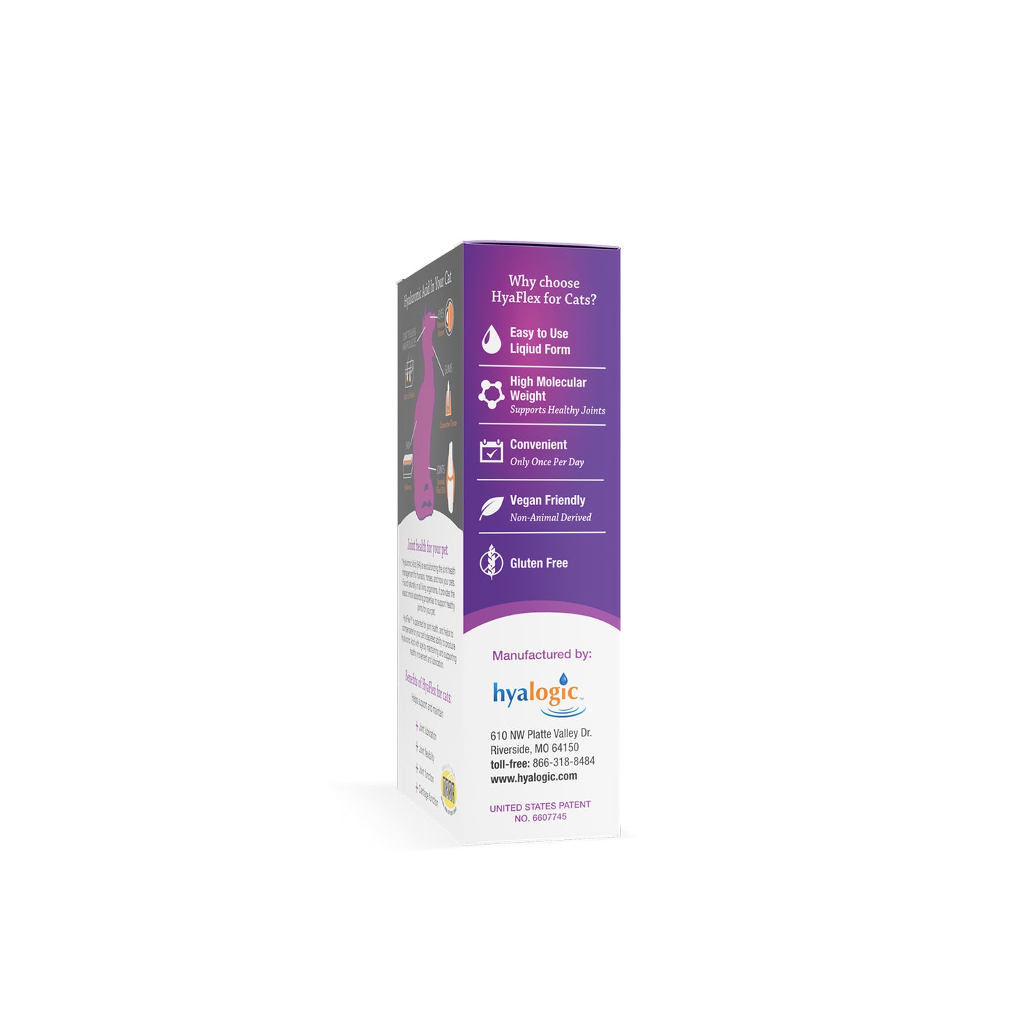 Hyalogic HyaFlex Liquid - Overall Joint, Skin & Eye Health Supplement for Cats 30ml