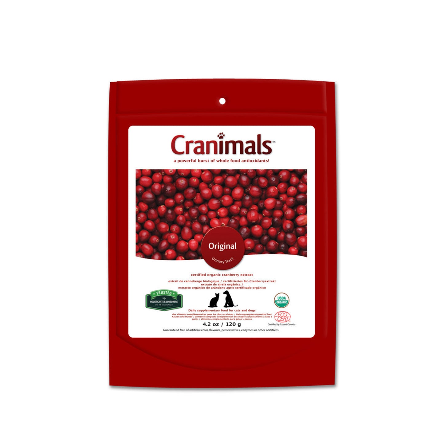 Cranimals Original Urinary Tract Pet Supplement For Cats & Dogs 120g