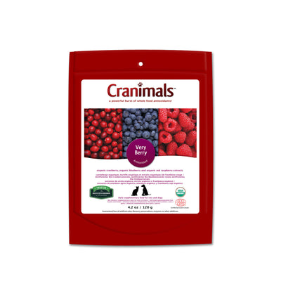 Cranimals Very Berry Antioxidant Pet Supplement For Cats & Dogs 120g