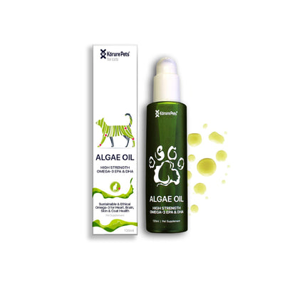 Korure Pets 100% Algae Oil Omega-3 Supplement for Cats 120ml