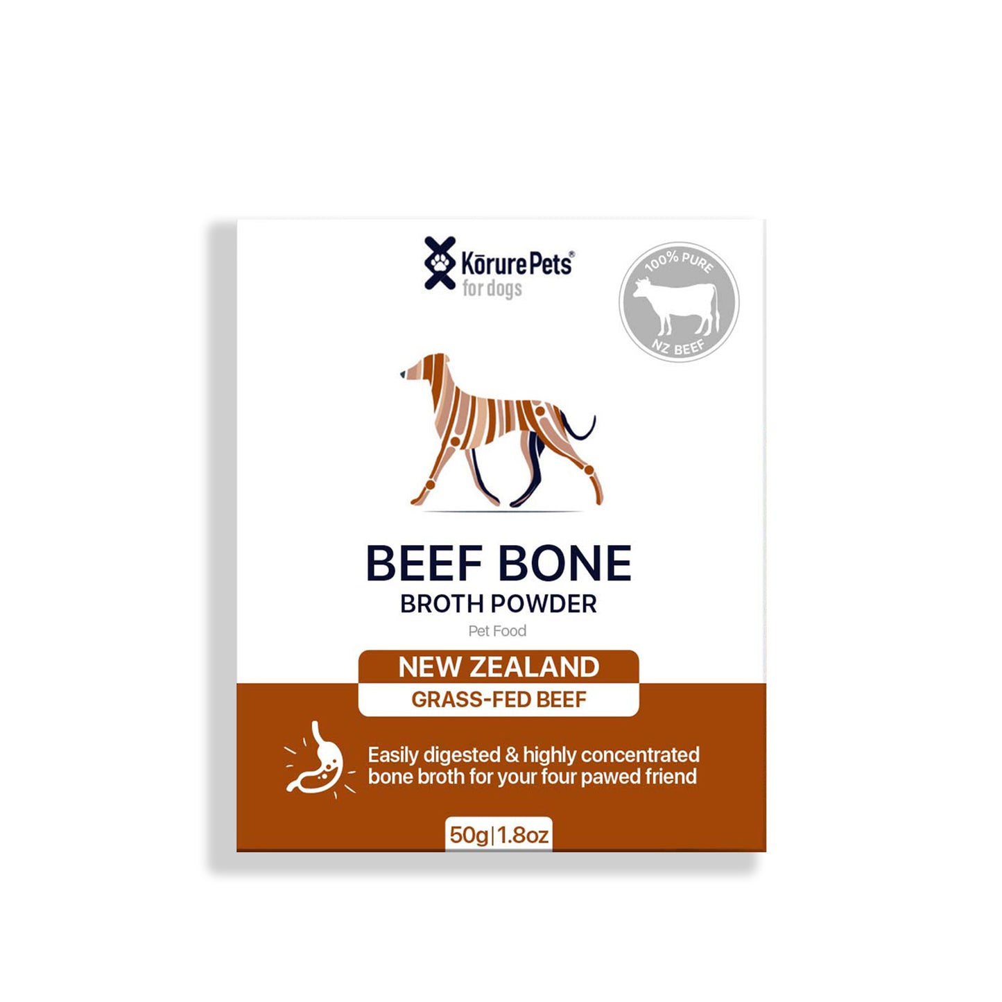 Korure Pets Beef Bone Broth Powder for Dogs 50g