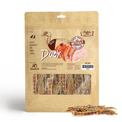 Absolute Bites Air Dried Duck Breast Dog & Cat Treats (Large Bag) 400g