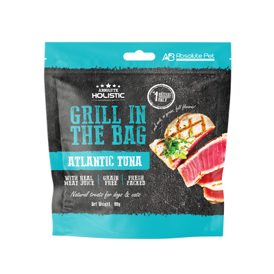 Absolute Holistic Grill In The Bag Atlantic Tuna Natural Treats for Dogs and Cats (2 Sizes)