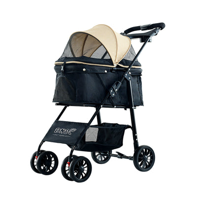 BNDC 102 Khaki Pet Stroller / Pram for Cats & Dogs