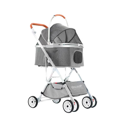 BNDC 103 Grey Pet Stroller / Pram for Cats & Dogs