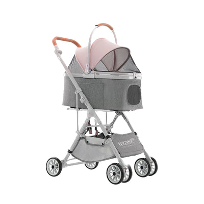 BNDC 103 Pink Pet Stroller / Pram for Cats & Dogs