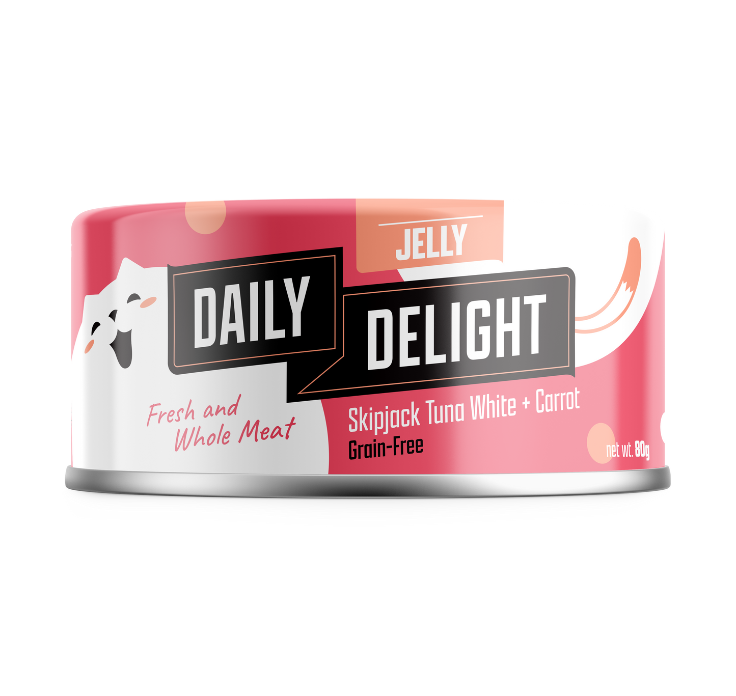 Daily Delight Skipjack Tuna White with Carrot in Jelly Cat Canned Food 80g
