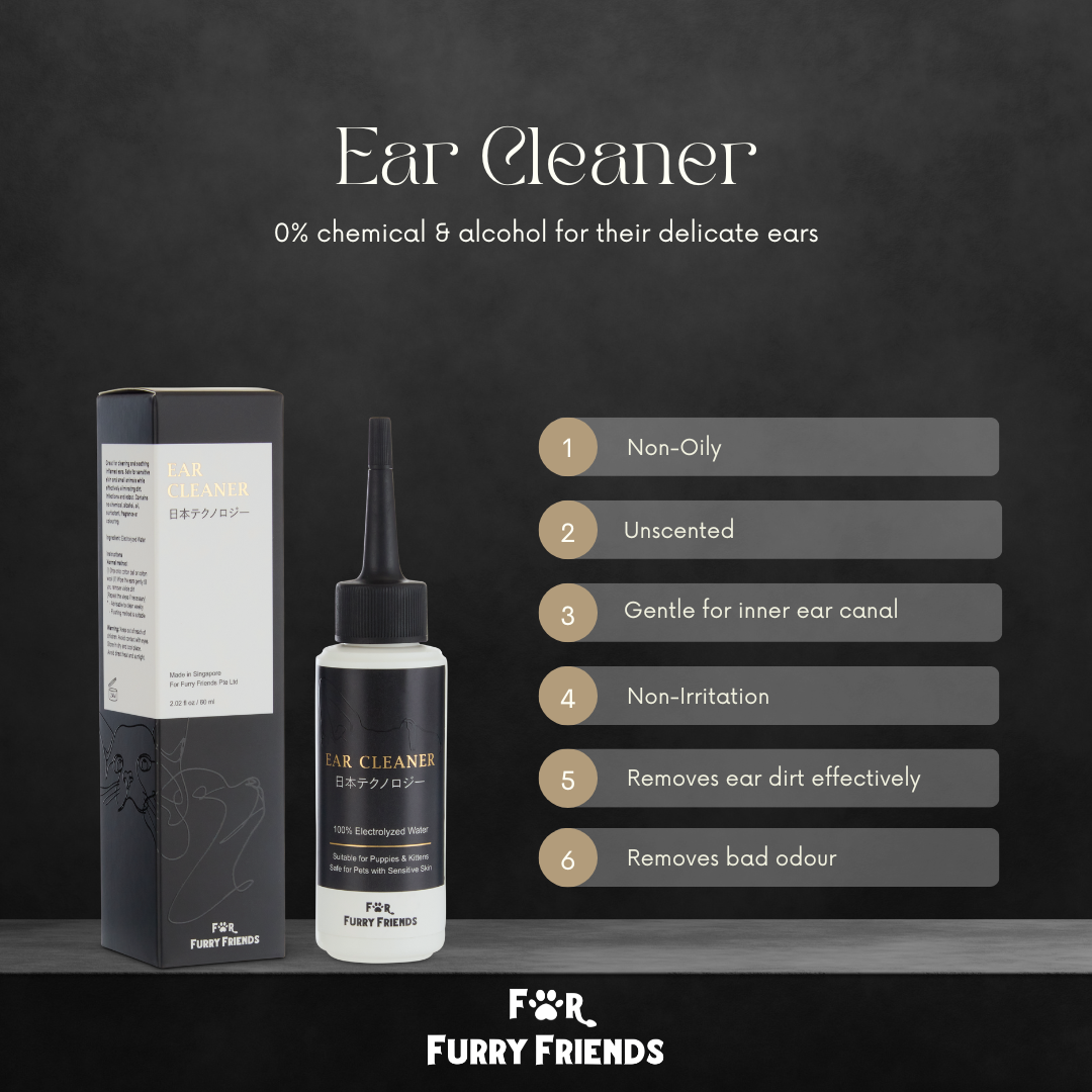 [Bundle Deal] For Furry Friends Ear Cleaner Solution for Dogs and Cats (2 Sizes)