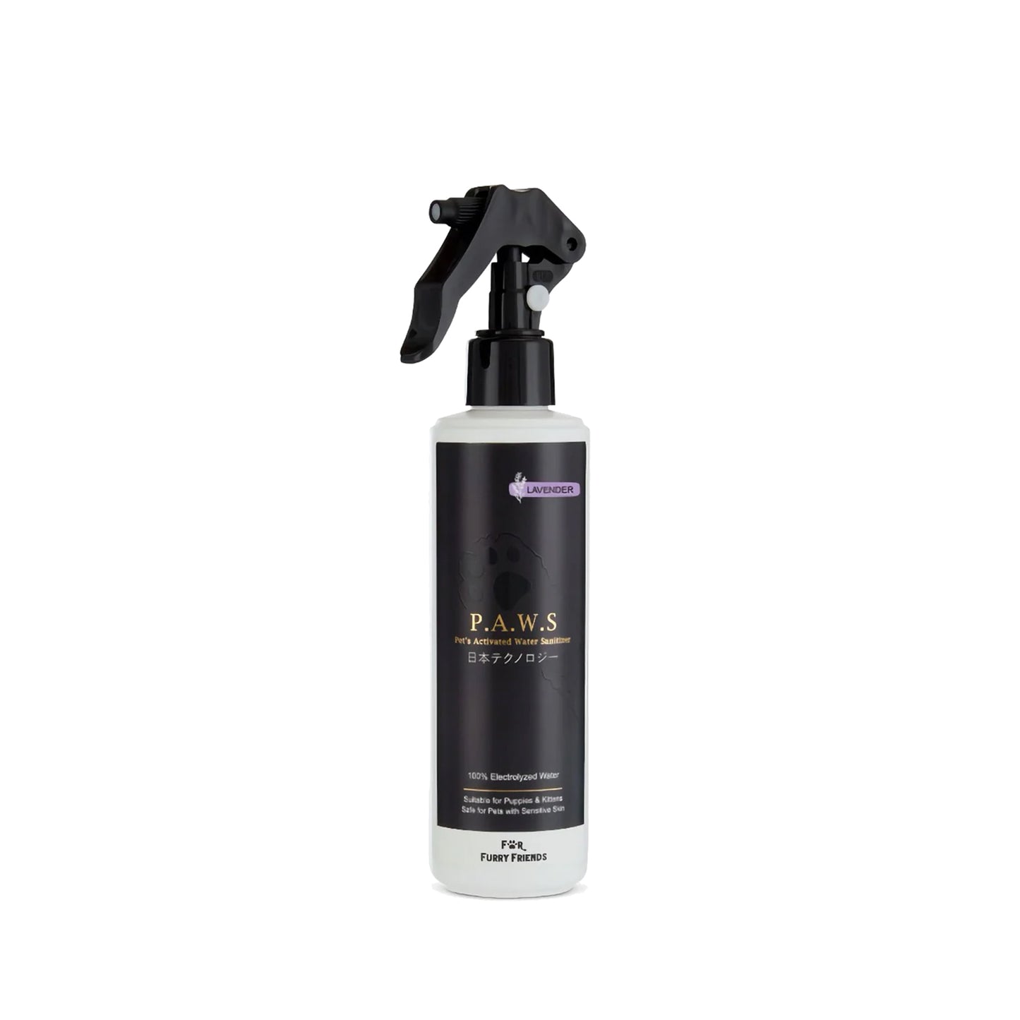 For Furry Friends Pet's Activated Water Sanitizer (P.A.W.S) Lavender Spray for Dogs (3 Sizes)