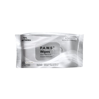 For Furry Friends Pet's Activated Water Sanitizer (P.A.W.S) Flea & Tick Repellent Wipes for Dogs 60pc