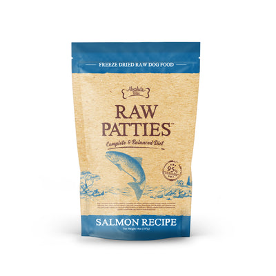 Absolute Bites Freeze Dried Raw Patties Salmon Recipe Dog Food 14oz