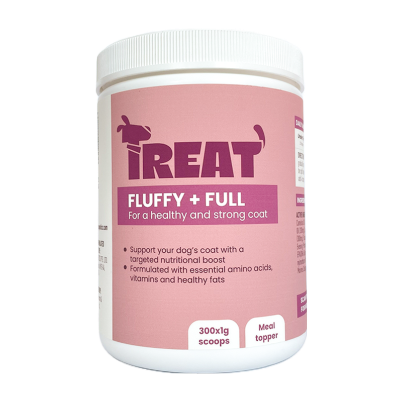 Treat Therapeutics Fluffy + Full Skin & Coat Dog Supplement 300g