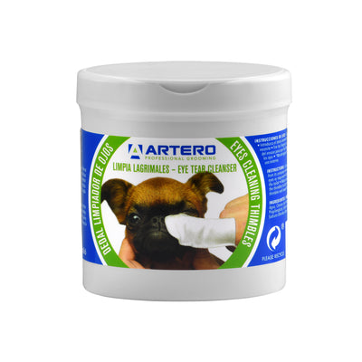 ARTERO Eye Tear Cleanser Finger Wipes for Dogs & Cats 50pc