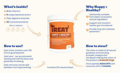 Treat Therapeutics Happy + Healthy Dog Supplement 360g