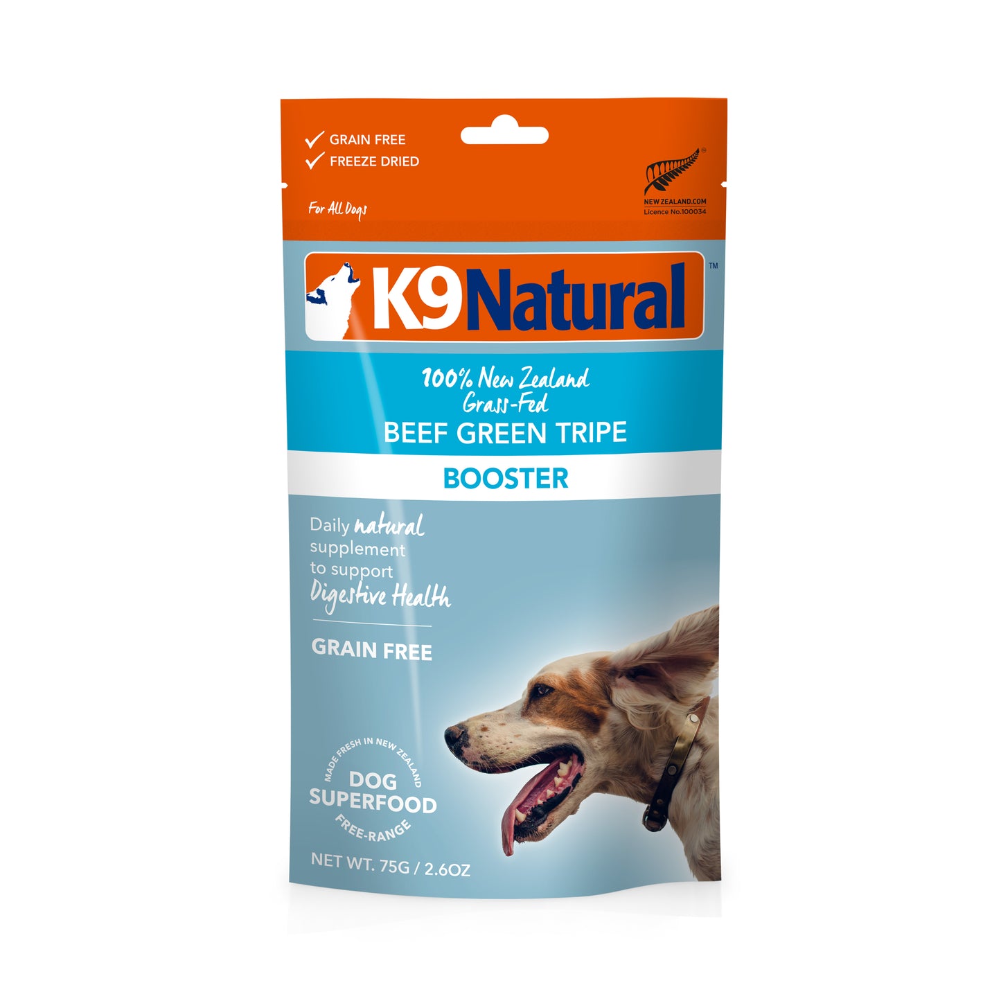 K9 Natural Freeze Dried Beef Green Tripe Booster Dog Food Topper (2 Sizes)