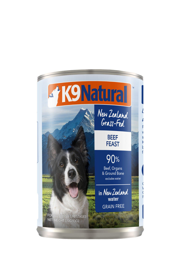 K9 Natural Beef Canned Dog Wet Food (2 sizes)