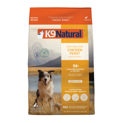 K9 Natural Freeze Dried Chicken Dog Food (4 Sizes)