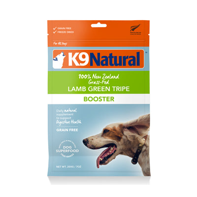 K9 Natural Freeze Dried Lamb Green Tripe Booster Dog Food Topper (3 Sizes)