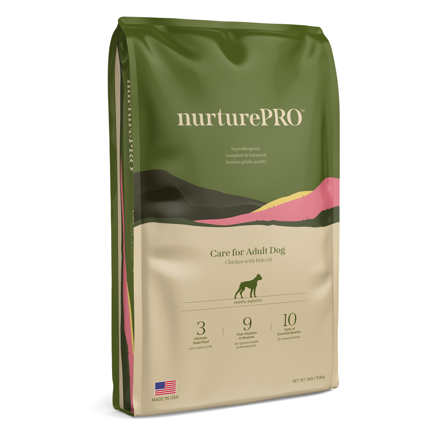 Nurture Pro Care Chicken & Fish Oil Recipe for Adult Dog Dry Food (3 Sizes)