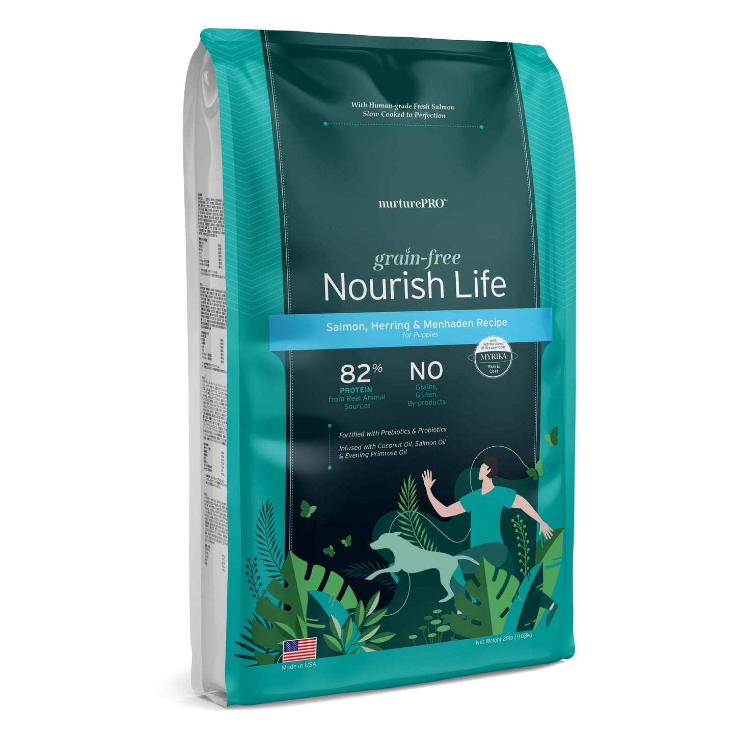 Nurture Pro Nourish Life Grain Free Salmon, Herring & Menhaden Recipe Puppy Dog Dry Food (4 Sizes)