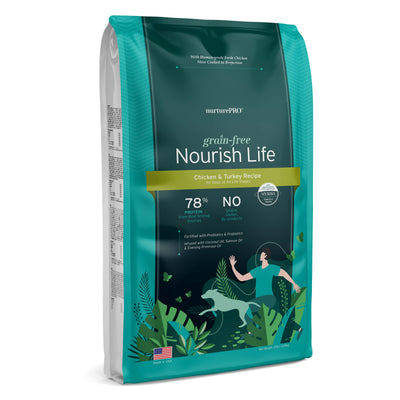 Nurture Pro Nourish Life Grain Free Chicken & Turkey Recipe Adult Dog Dry Food (4 Sizes)