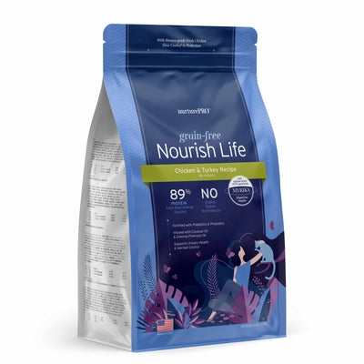 Nurture Pro Nourish Life Grain Free Chicken & Turkey Recipe Kitten Cat Dry Food (3 Sizes)