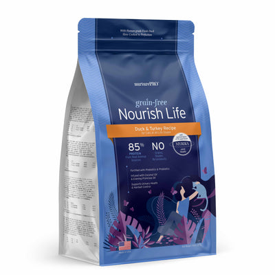 Nurture Pro Nourish Life Grain Free Duck & Turkey Recipe Kitten and Adult Cat Dry Food (3 Sizes)