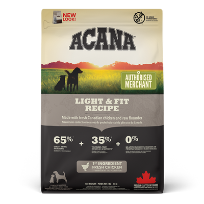 [EXTRA 10% OFF] ACANA Heritage Light and Fit Dry Dog Food 2kg