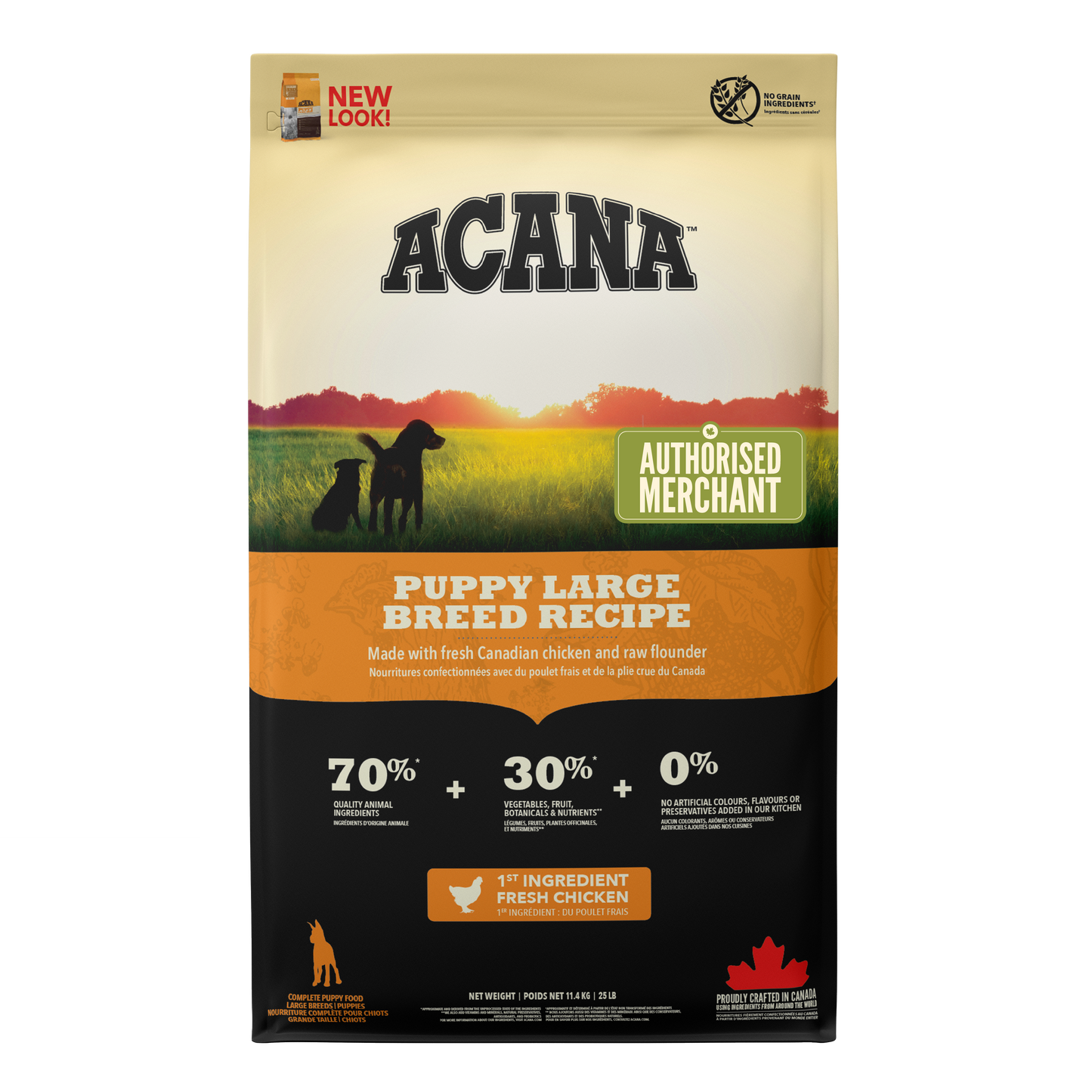 ACANA Heritage Puppy Large Breed Dry Dog Food 11.4kg